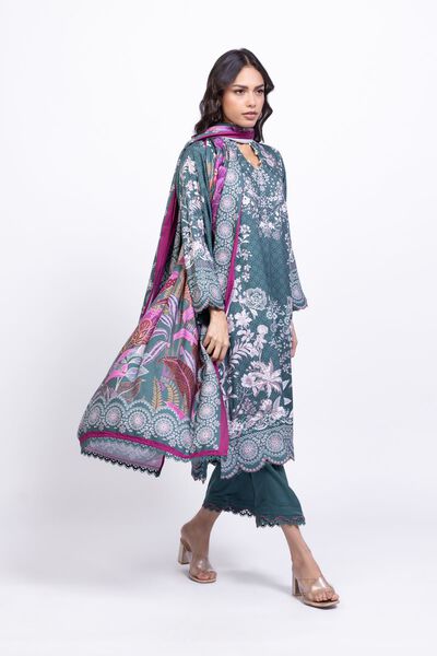 Embroidered | Satin | Pants | USD 11.00