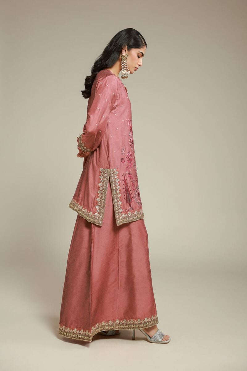 Embroidered | Raw Silk | 2 Piece Co-ord Set | Top and Bottom | USD 85.00