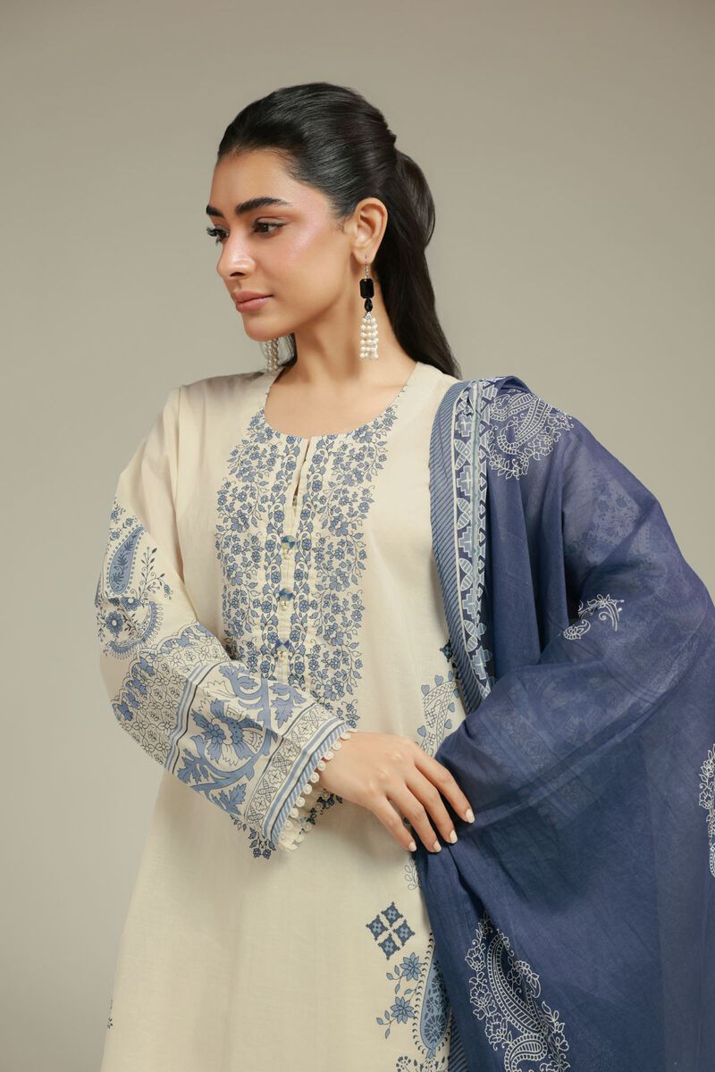 Printed | Cambric | Tailored 3-Piece Set | USD 65.00