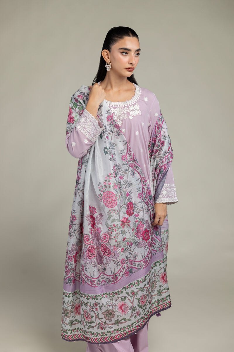 Embroidered  | Polyester Silk | Floral Silk Dupatta | USD 30.00