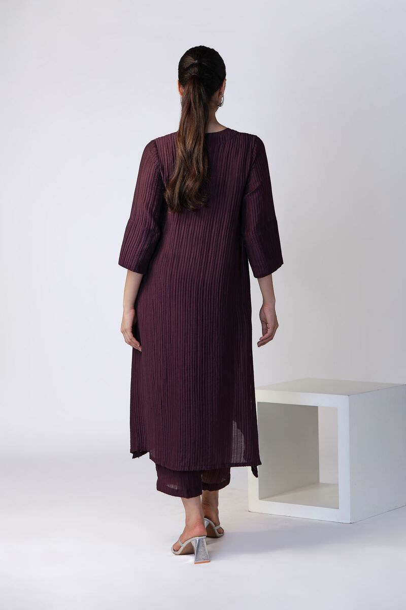Dyed | Ripple Crinkle | Kurta | USD 25.00