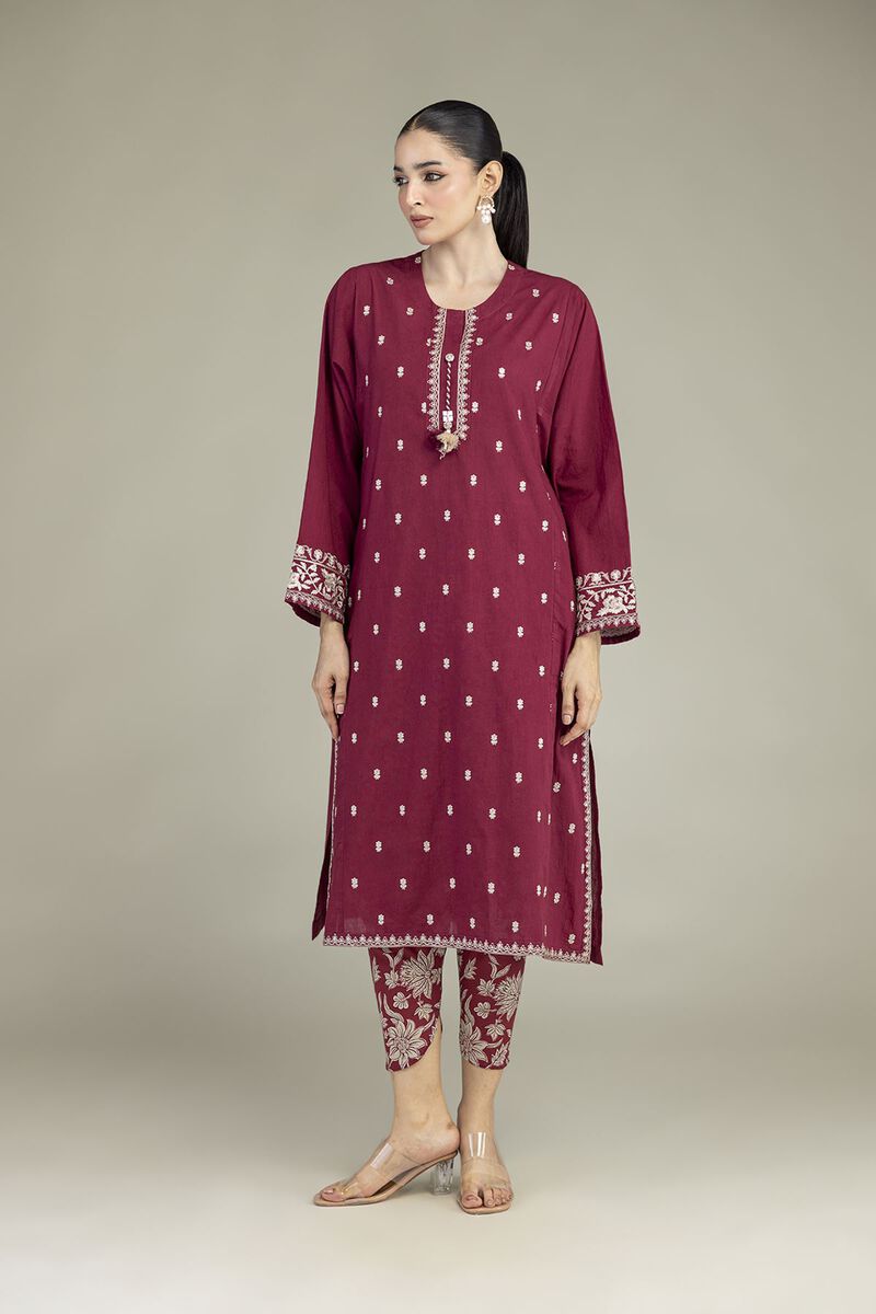 Embroidered | Cambric | Cambric Tailored 2-Piece | USD 55.00