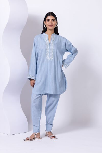 Embroidered | Leno | Kurta | USD 15.00