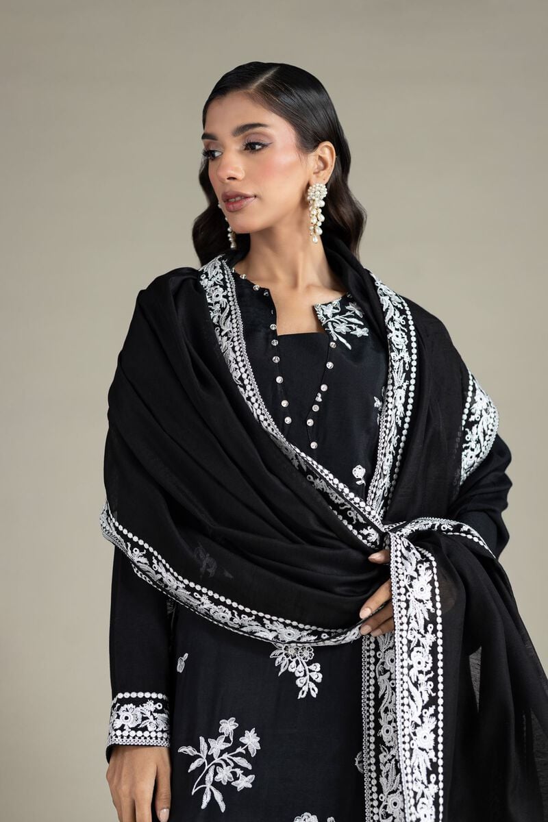 Embroidered | Raw Silk | Tailored 3-Piece Set | USD 85.00