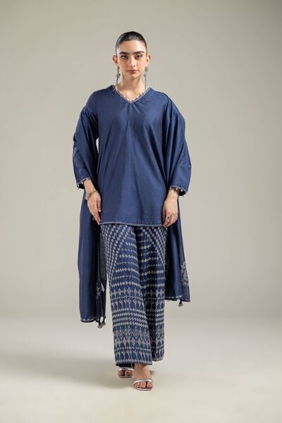 Raw Silk | Silk Navy Pants | USD 55.00