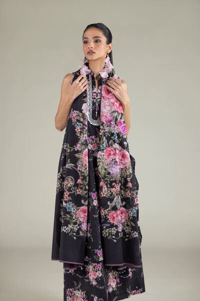 Embroidered | Lawn | Floral Draped Dupatta | USD 25.00