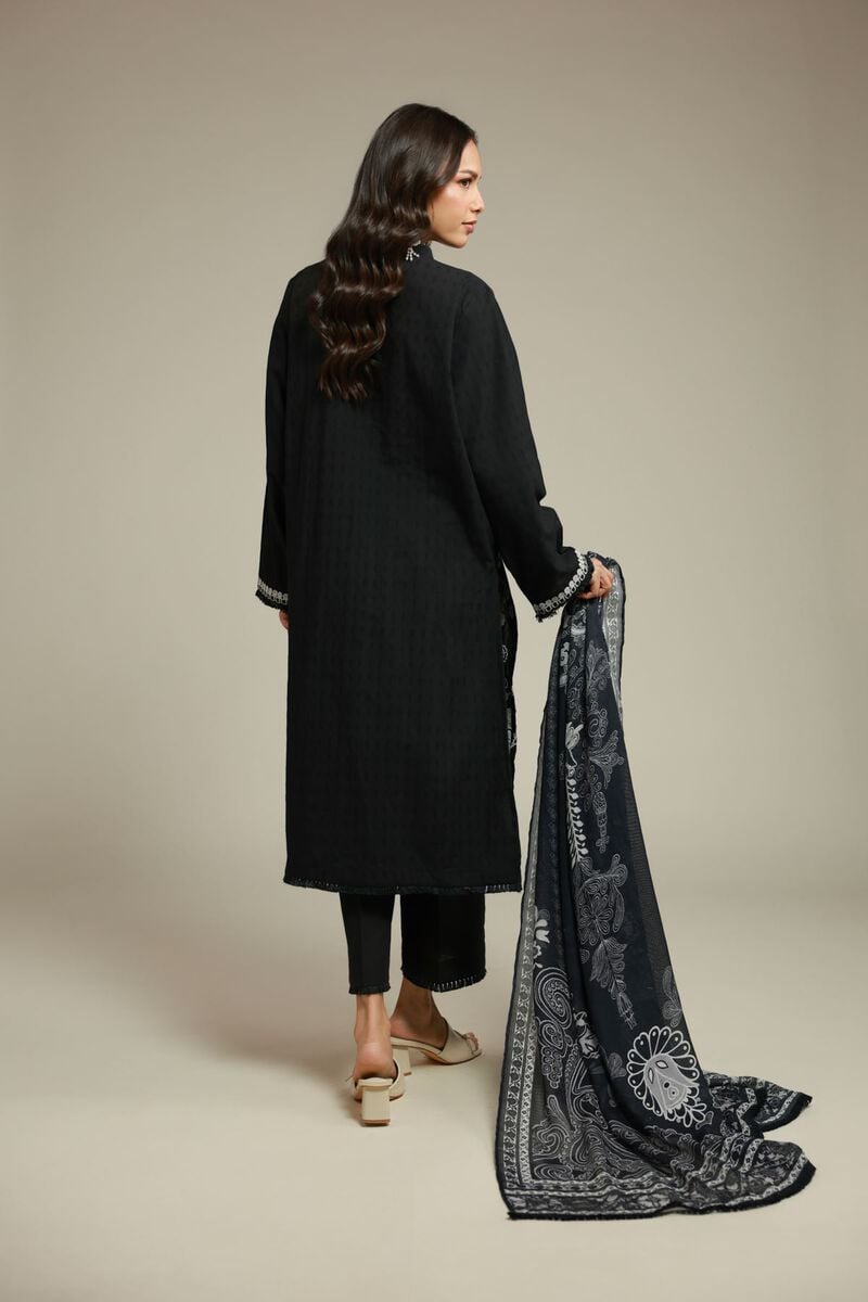 Embroidered | Dobby | 3-Piece Tailored Set | USD 80.00