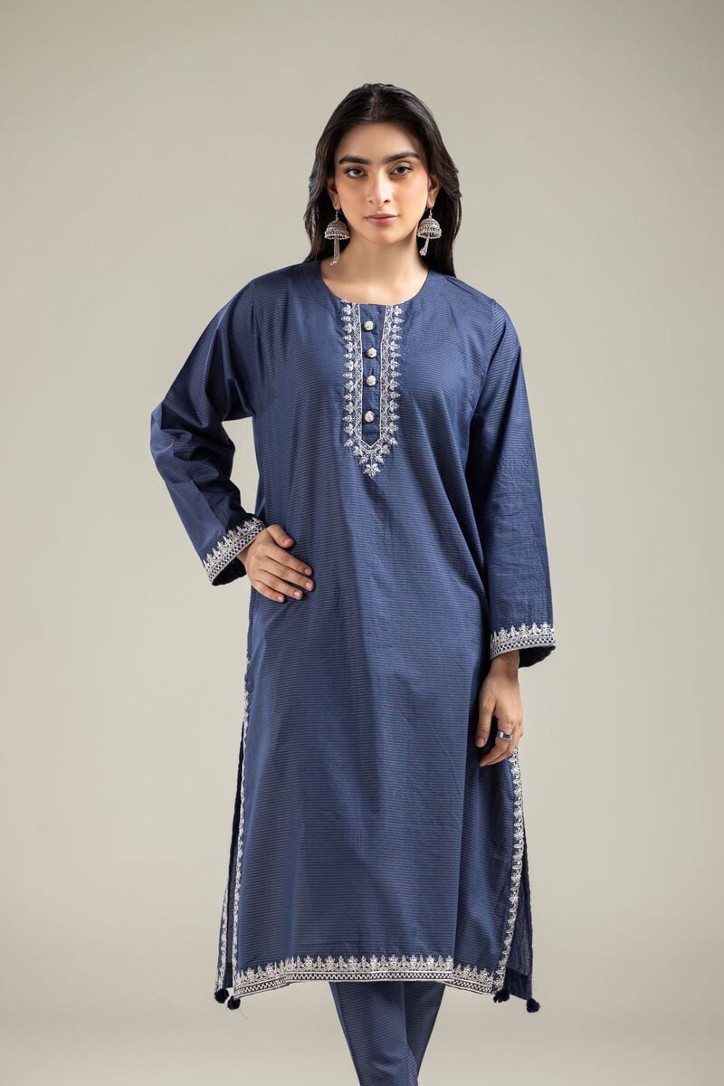 Embroidered | Mesuri | Messuri Round-Neck Kurta | USD 40.00