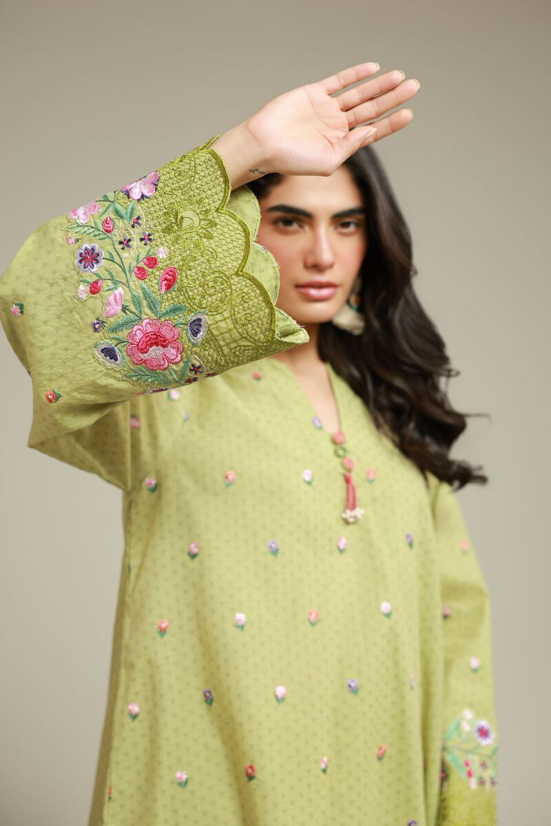 Embroidered | Cotton Dobby | 2-Piece Tailored Set | USD 60.00