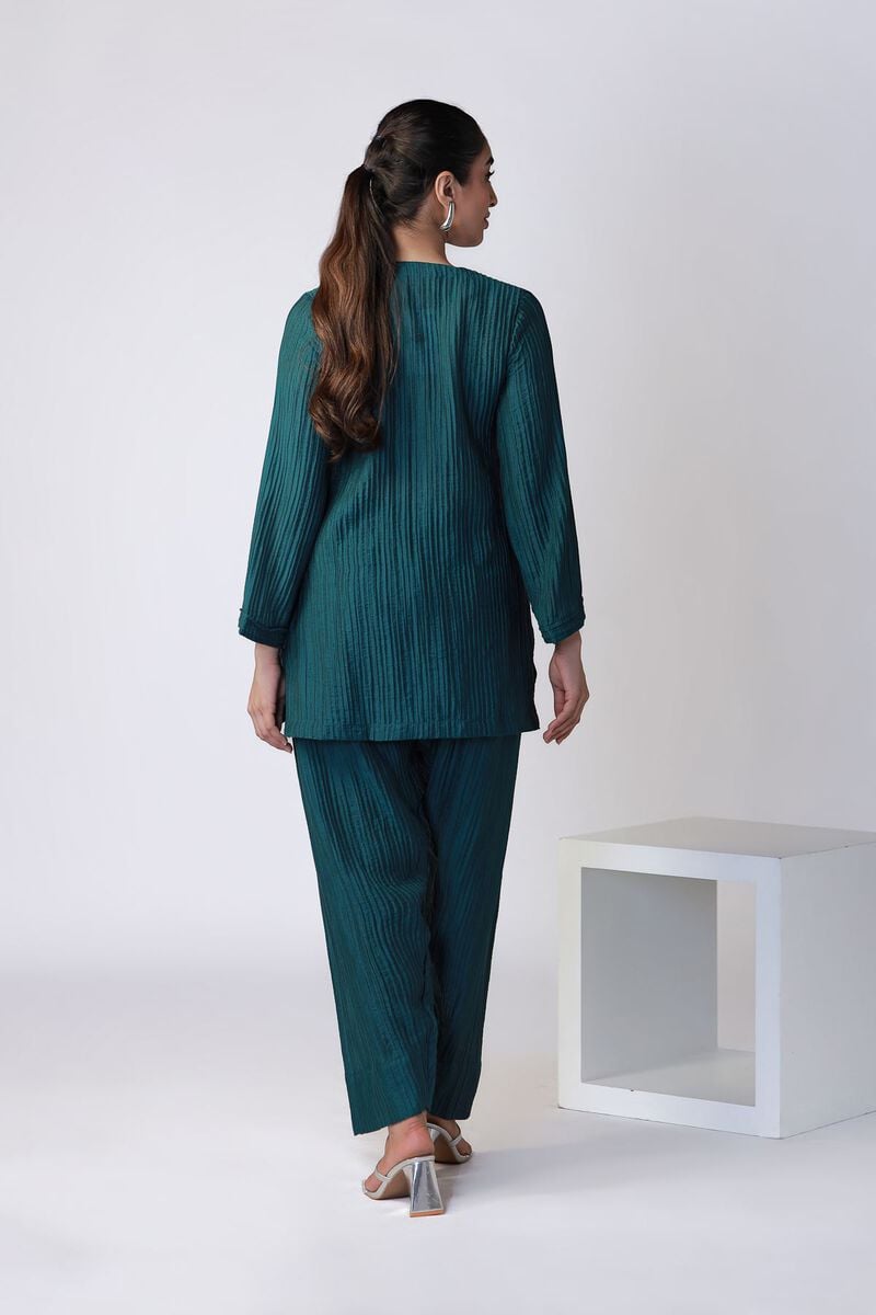 Dyed | Ripple Crinkle | Kurta | USD 25.00