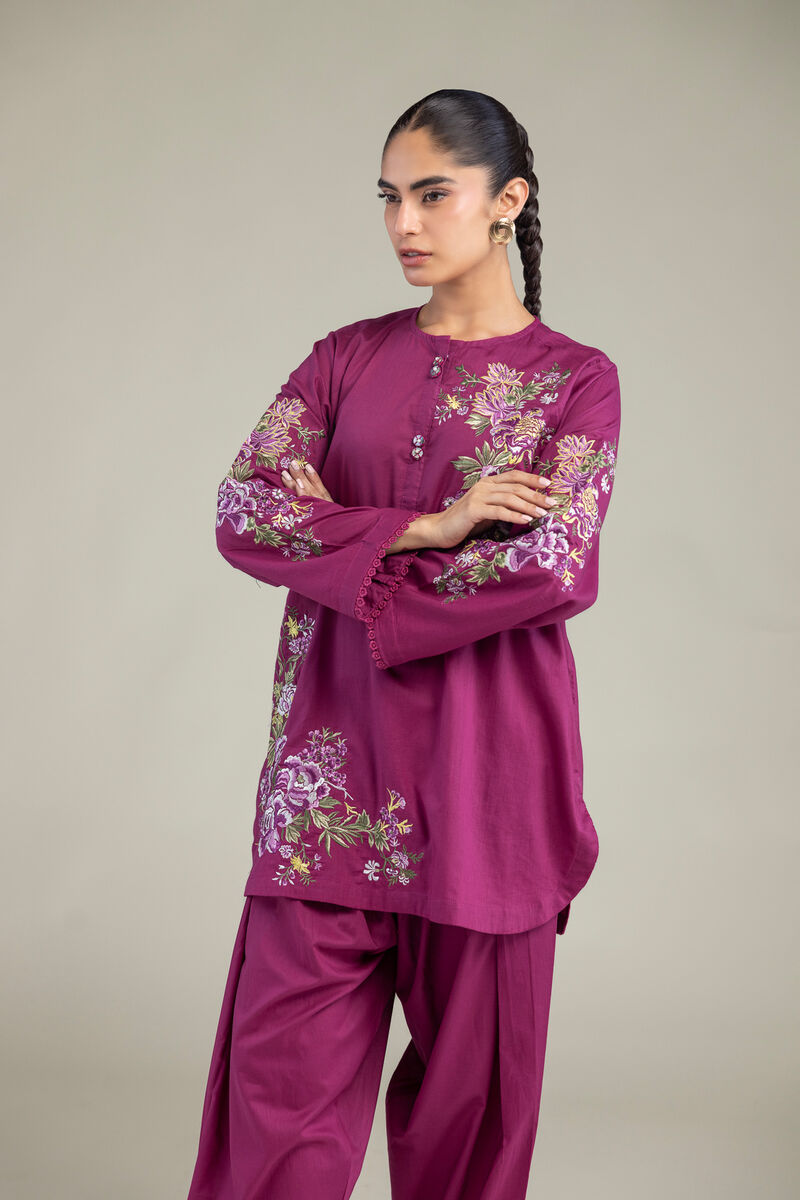 Embroidered | Cambric | Short Cambric Kurta | USD 40.00