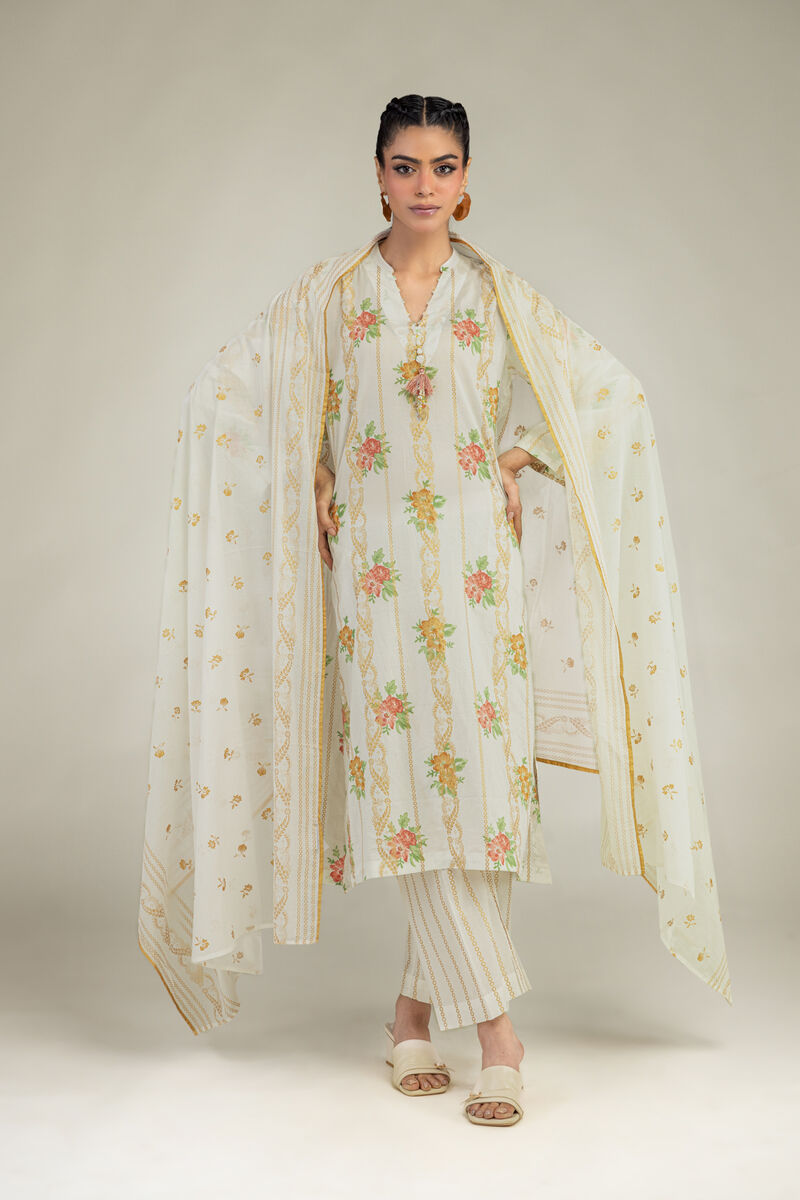 Printed | Lawn | Floral Lawn Dupatta | USD 30.00