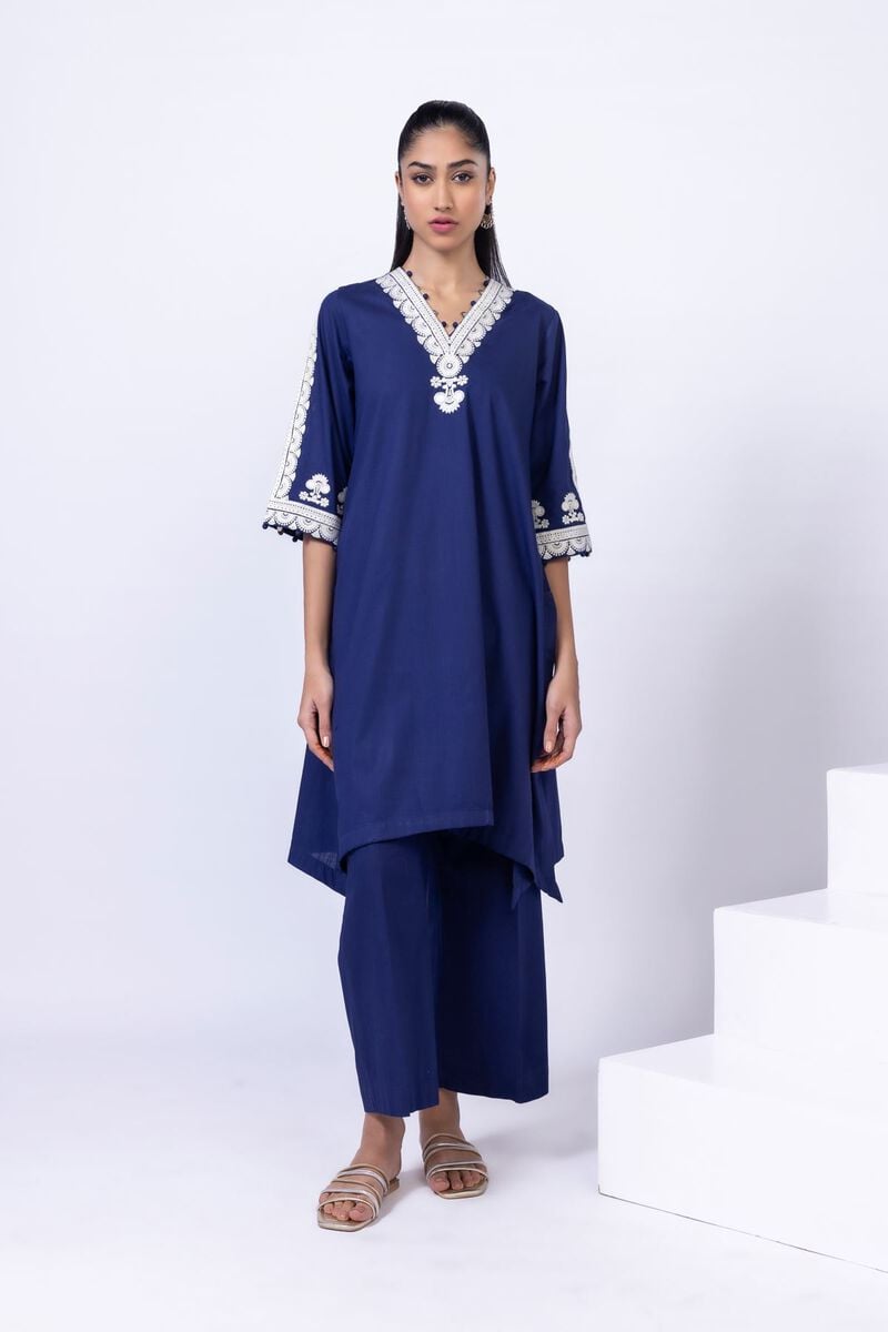 Embroidered | Crosshatch Poplin | Kurta | USD 9.00