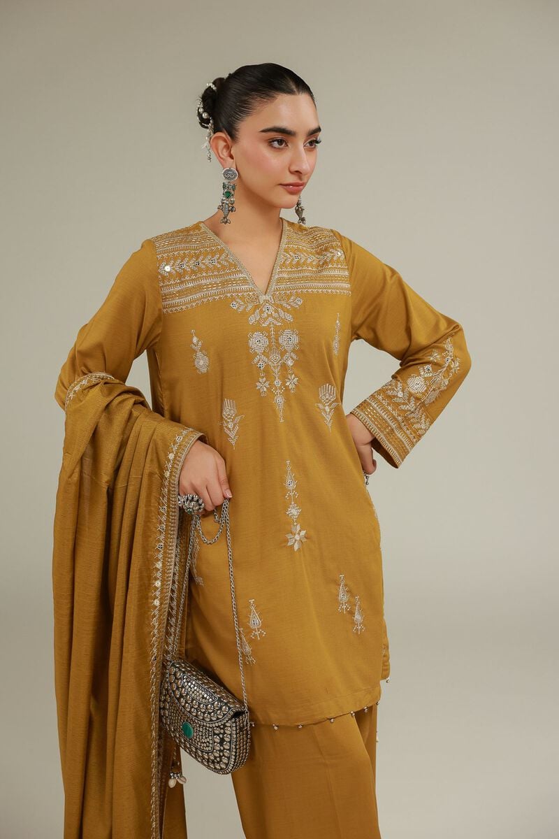 Embroidered | Polyester Silk | Floral Draped Dupatta | USD 40.00