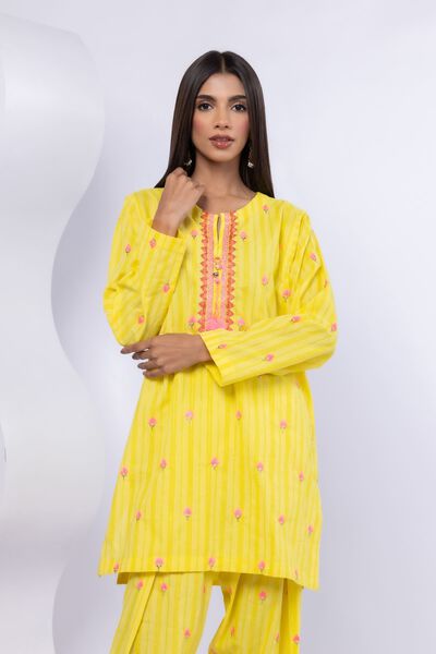 Embroidered | Lurex Stripes | Kurta | USD 10.50