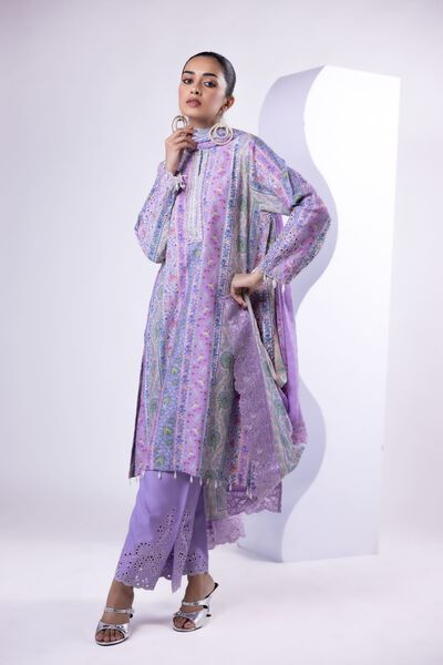 Embroidered | Viscose Oak Silk | Pants | USD 25.00