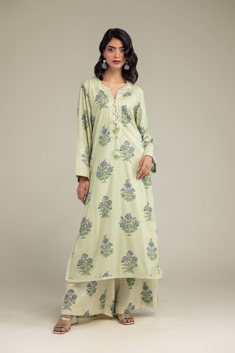 Embroidered | Raw Silk | Kurta | USD 60.00