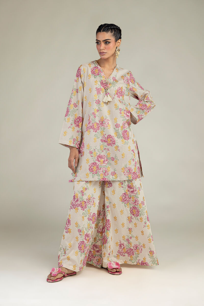 Printed | Cambric | Floral Cambric Kurta | USD 40.00