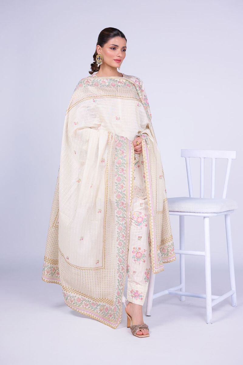 Printed | Cotton Net | Dupatta | USD 33.00
