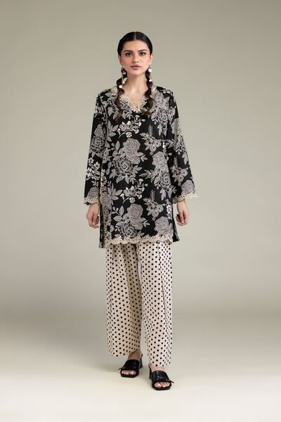 Printed | Cambric | Off-White Cambric Shalwar | USD 25.00