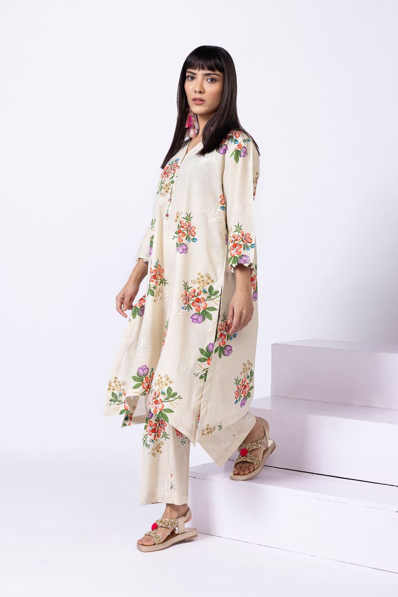 Embroidered | Crosshatch Poplin | Pants | USD 6.00