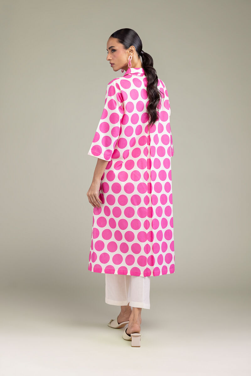 Printed | Cambric | V-Neck Cambric Kurta | USD 10.50