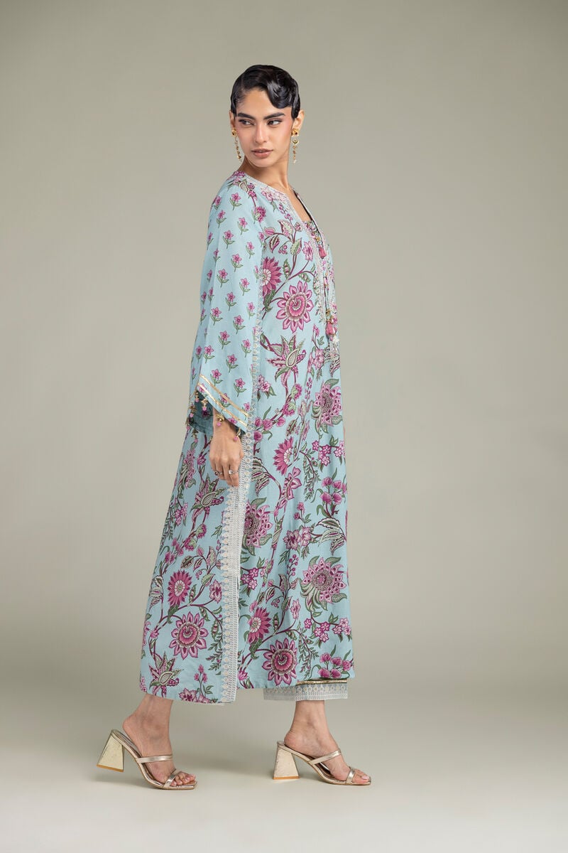 Embroidered | Raw Silk | Floral Silk Pants | USD 35.00
