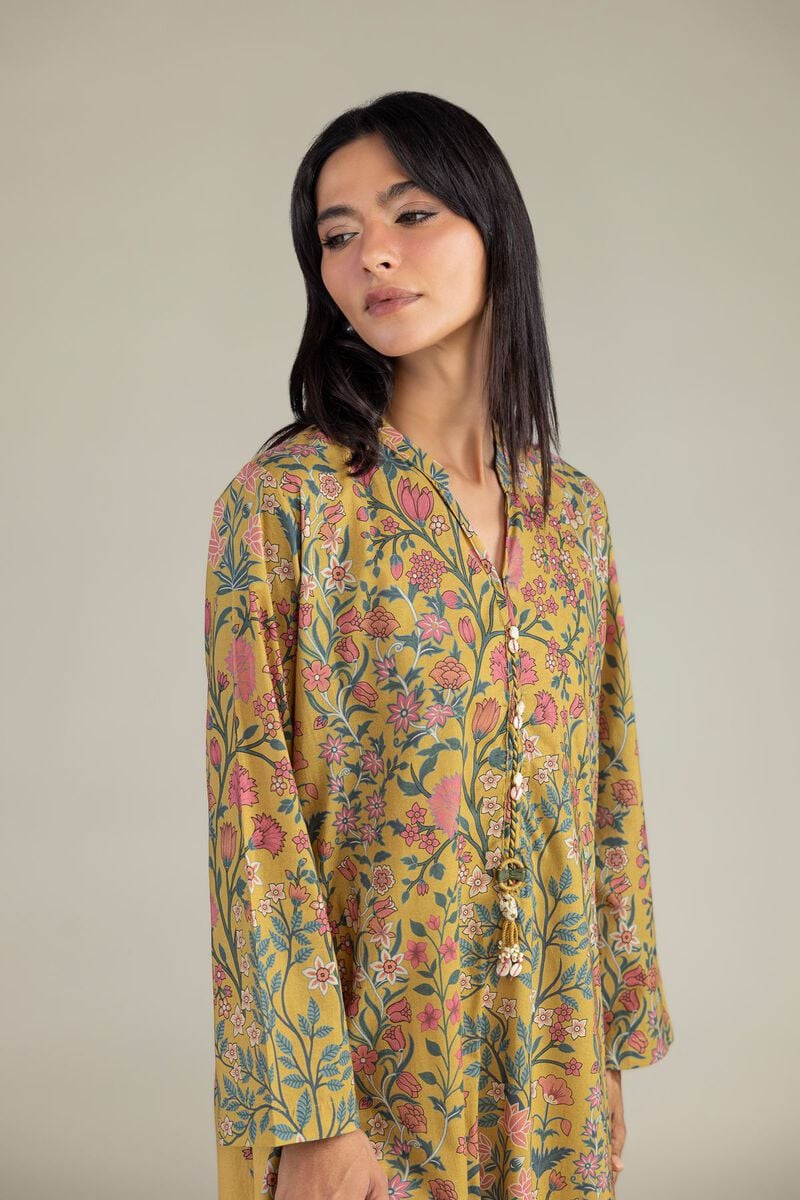 Printed | Cambric | Floral Longline Kurta | USD 35.00