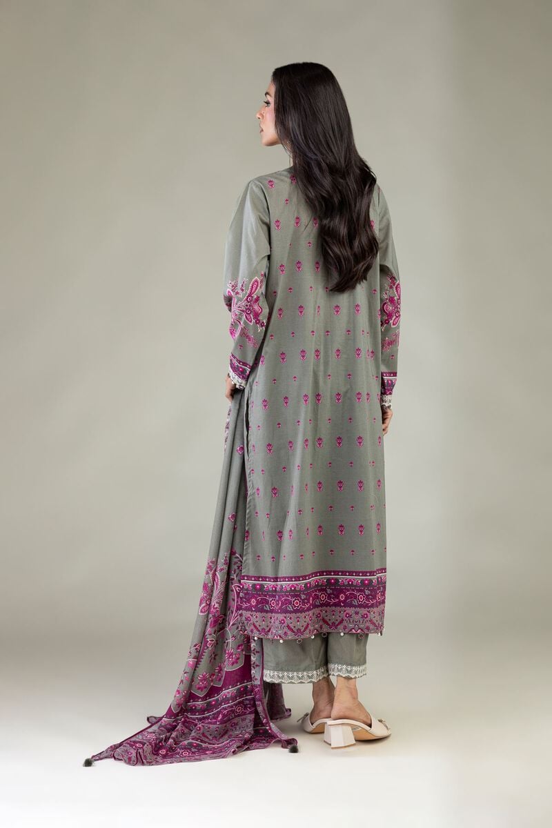 Embroidered | Textured Lawn | Floral Tailored 3-Piece | USD 75.00