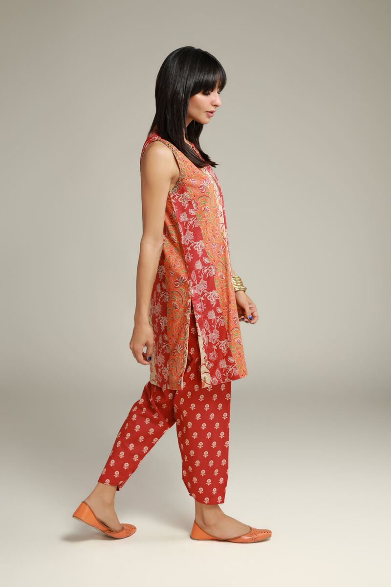 Embroidered | Cambric | Floral Red Shalwar | USD 25.00