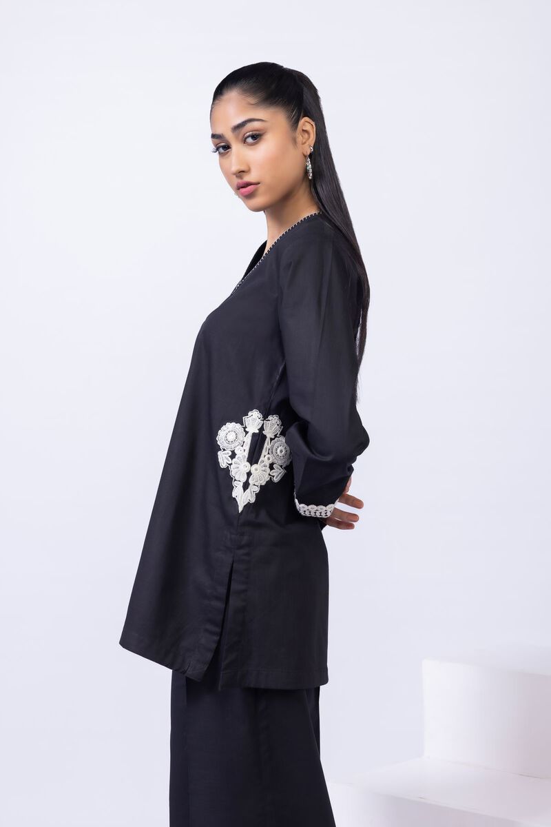 Embroidered | Crosshatch Poplin | Kurta | USD 7.50