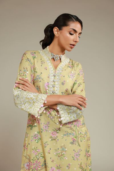 Embroidered | Raw Silk | Kurta | USD 60.00