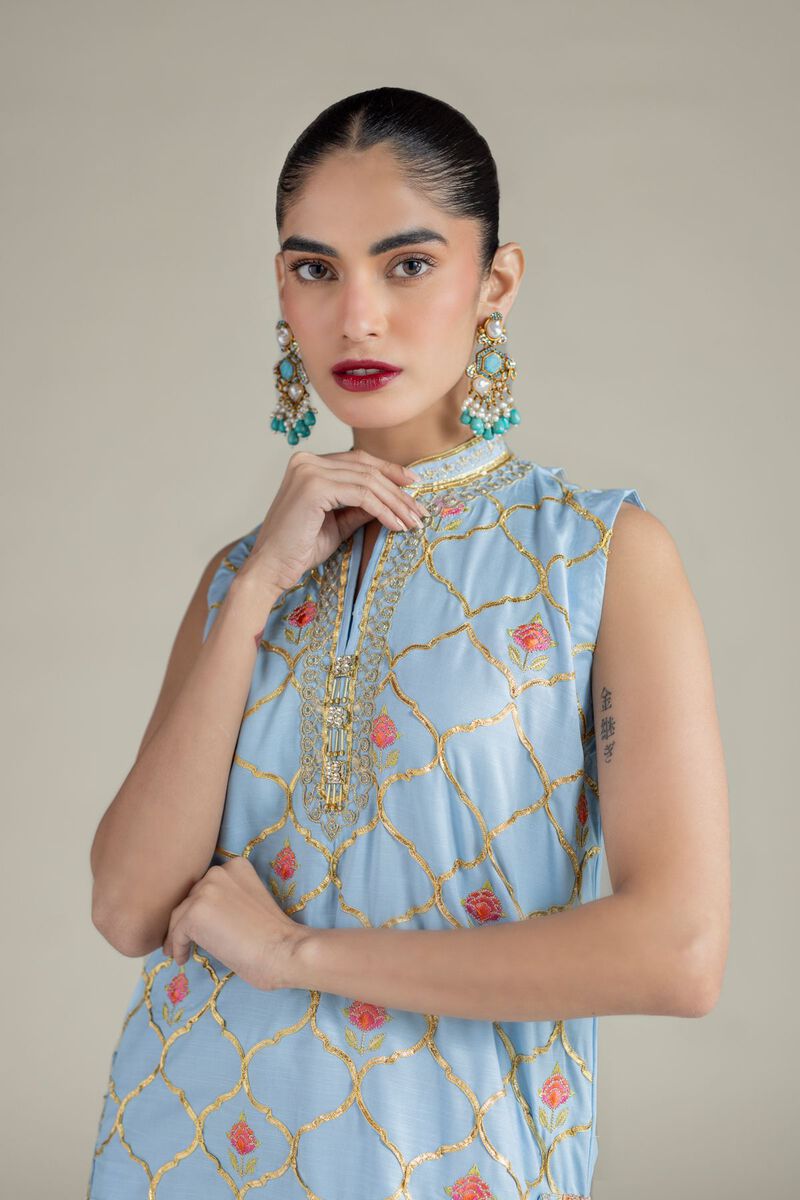 Embroidered | Raw Silk | Kurta | USD 50.00