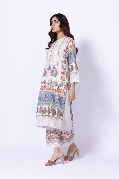 Embroidered | Cotton Polyester Broshia Jacquard | Pants | USD 12.00