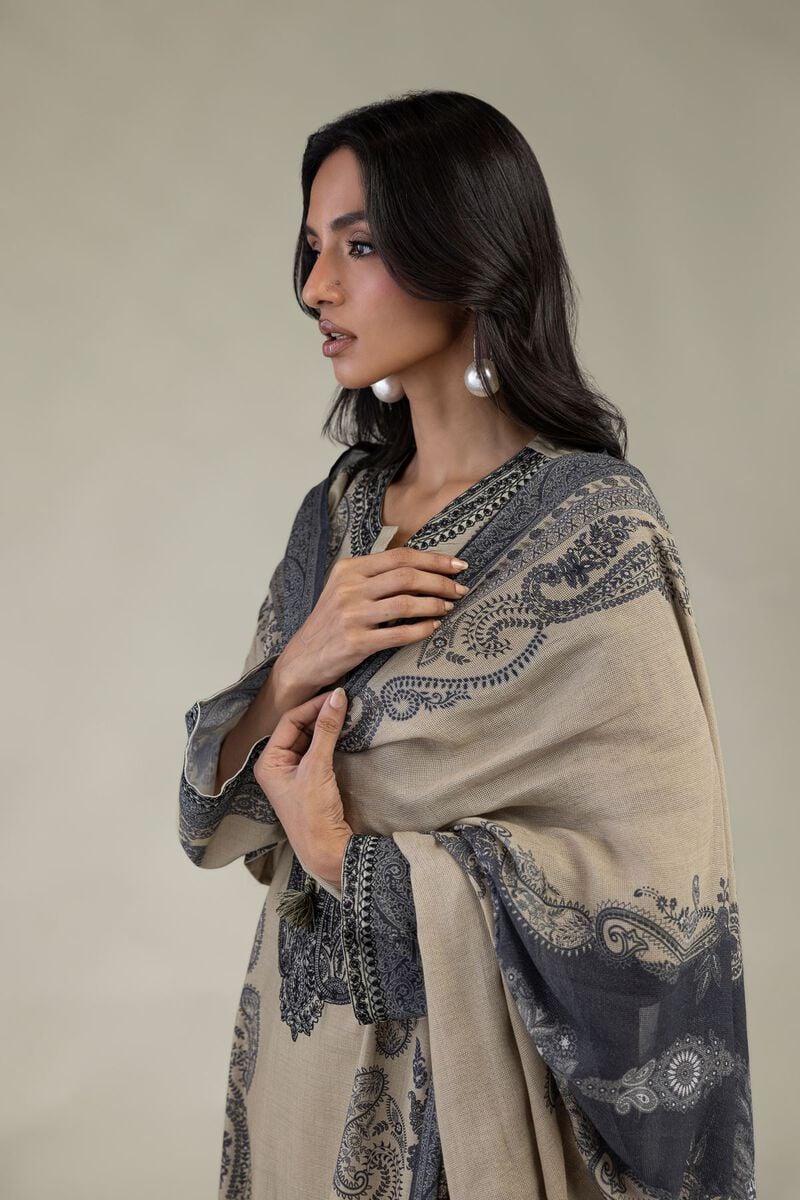 Embroidered | Textured Lawn | Paisley Tailored Set | USD 75.00