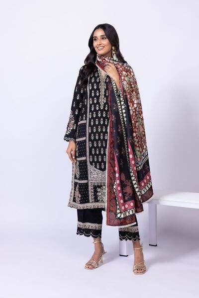Embroidered | Viscose Oak Silk | Pants | USD 28.00