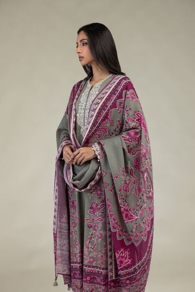 Embroidered | Textured Lawn | Floral Tailored 3-Piece | USD 75.00