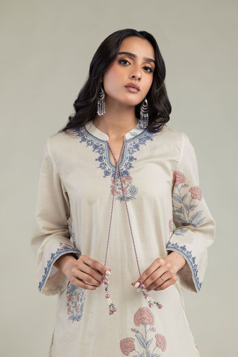 Embroidered | Cambric | Floral Cambric Kurta | USD 45.00