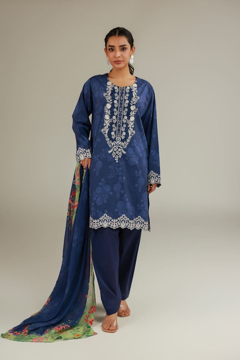 Embroidered | Cambric | Cambric Tailored 3-Piece | USD 75.00