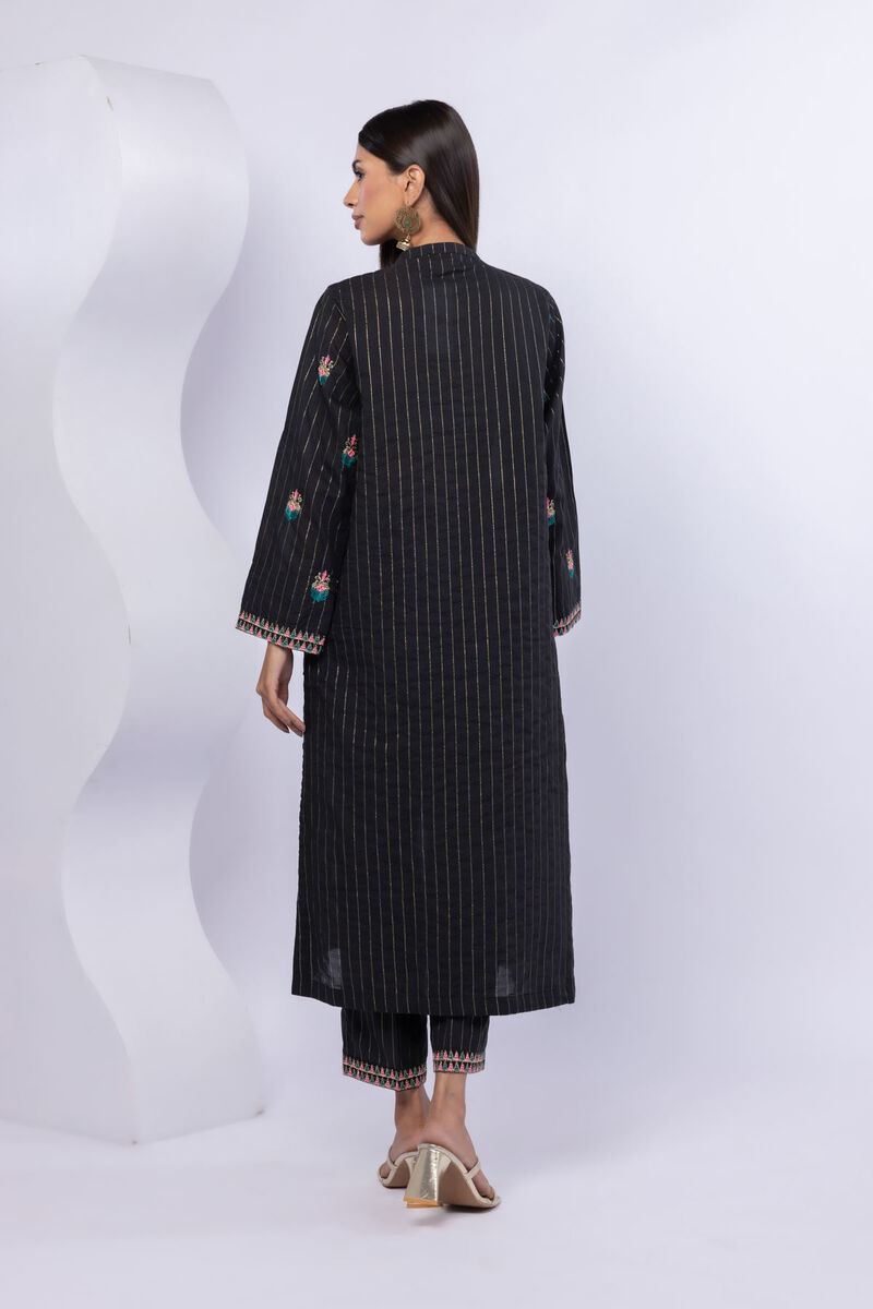 Embroidered | Lurex Stripes | Kurta | USD 20.00