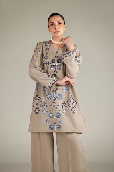 Embroidered | Cambric | Cambric 2-Piece Tailored | USD 45.00