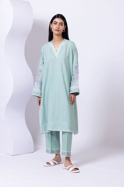 Embroidered | Leno | Kurta | USD 21.00