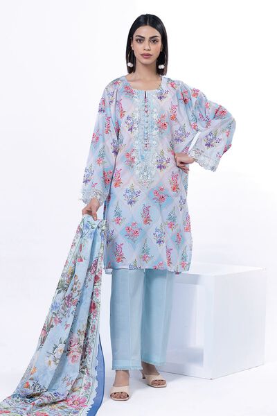 Embroidered | Lawn | Fabrics 3 Piece | USD 12.00
