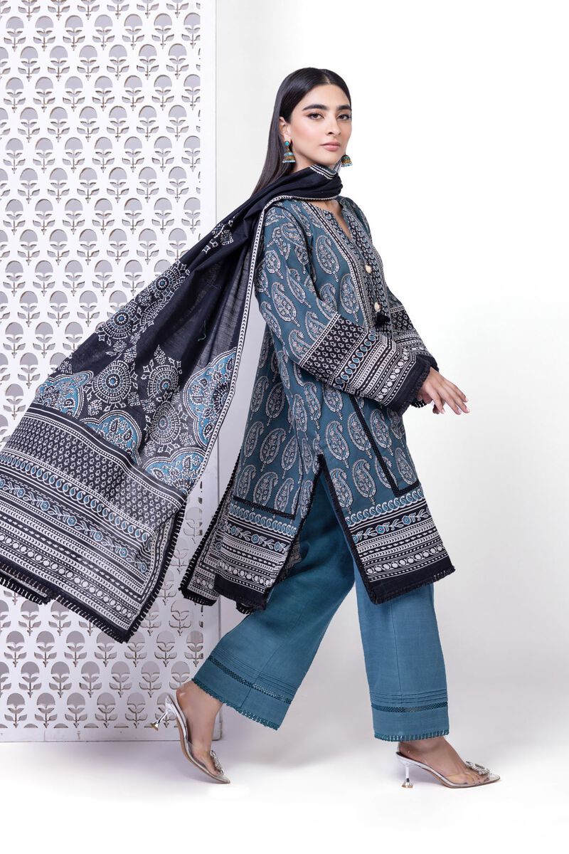 Printed | Light Khaddar | Tailored 3 Piece | null