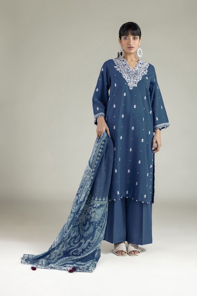 Embroidered | Cambric | Cambric Tailored 3-Piece | USD 80.00