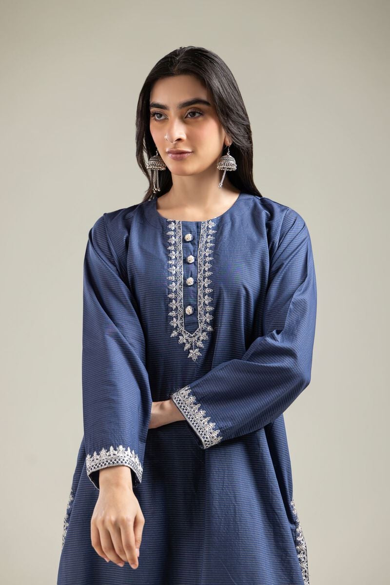 Embroidered | Mesuri | Messuri Round-Neck Kurta | USD 40.00