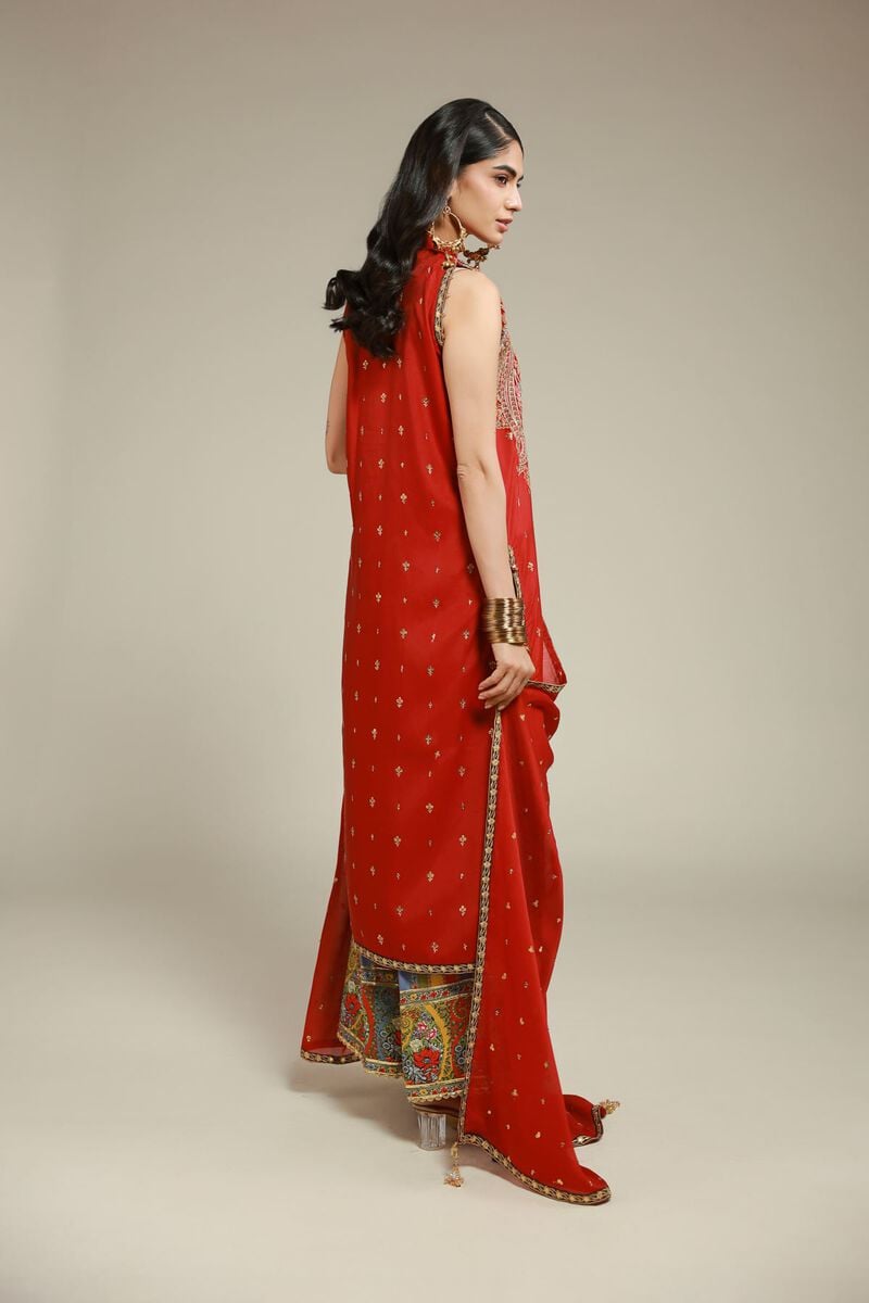 Embroidered | Raw Silk | 3 Piece Co-ord Set | USD 145.00