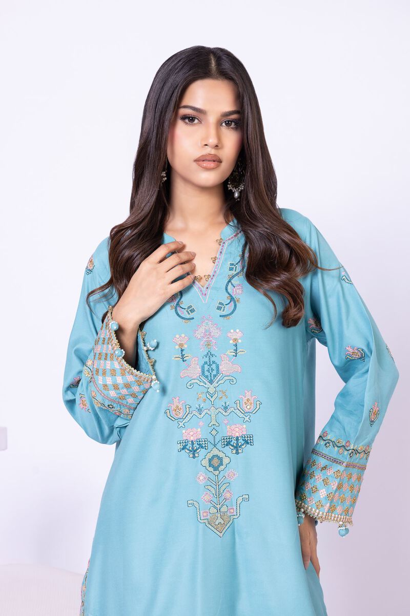 Embroidered | Viscose Oak Silk | Kurta | USD 60.00