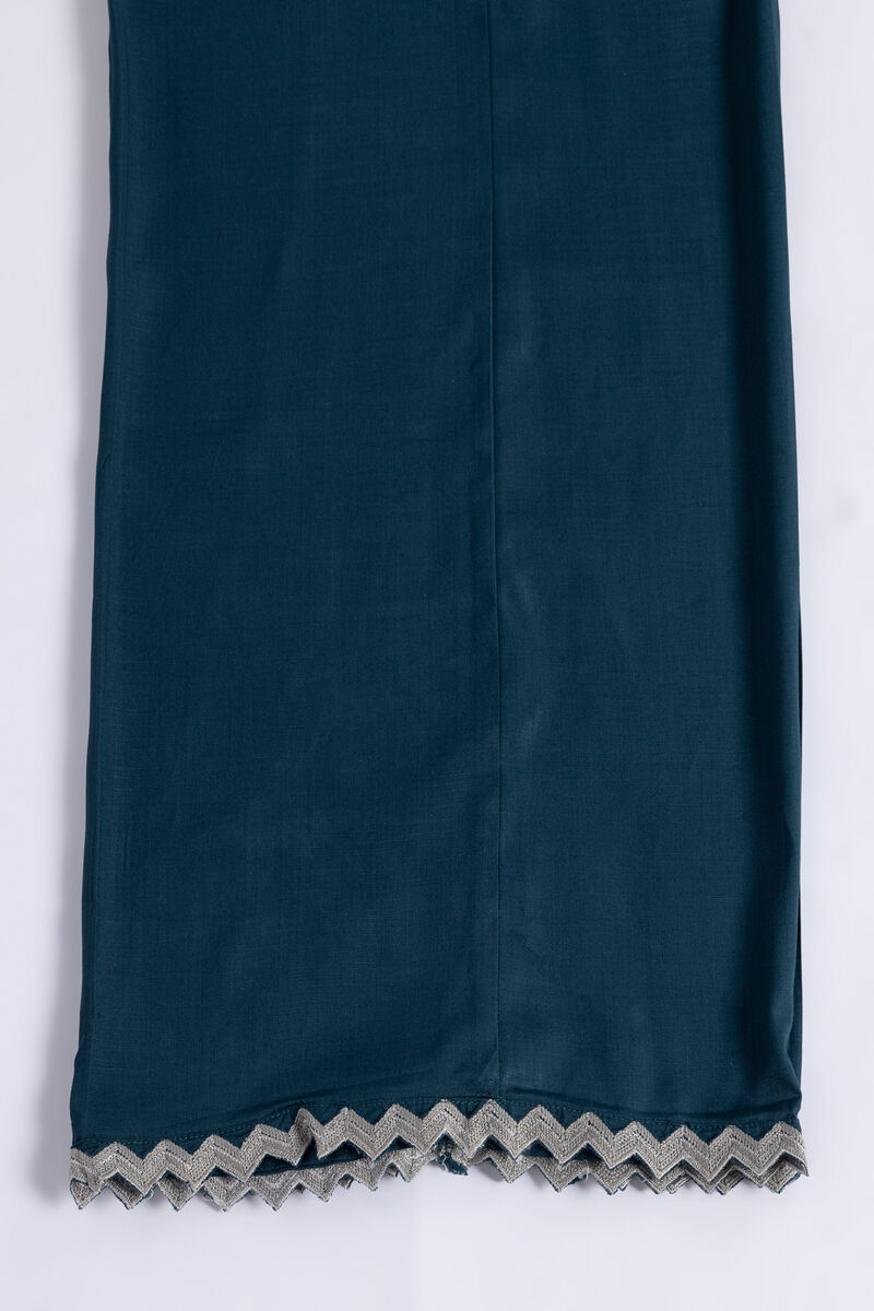Embroidered | Crosshatch Raw Silk | Pants | USD 11.50