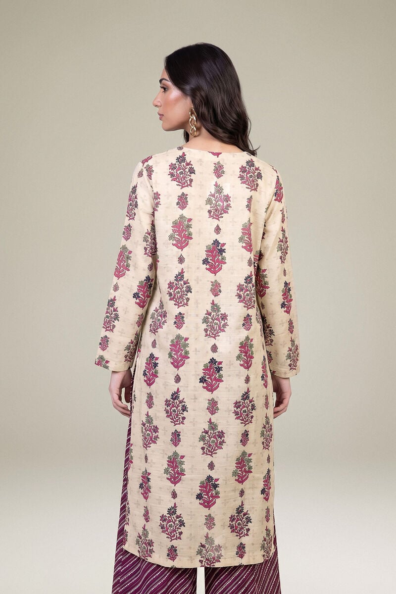 Printed | Light Khaddar | Longline Floral Kurta | USD 35.00